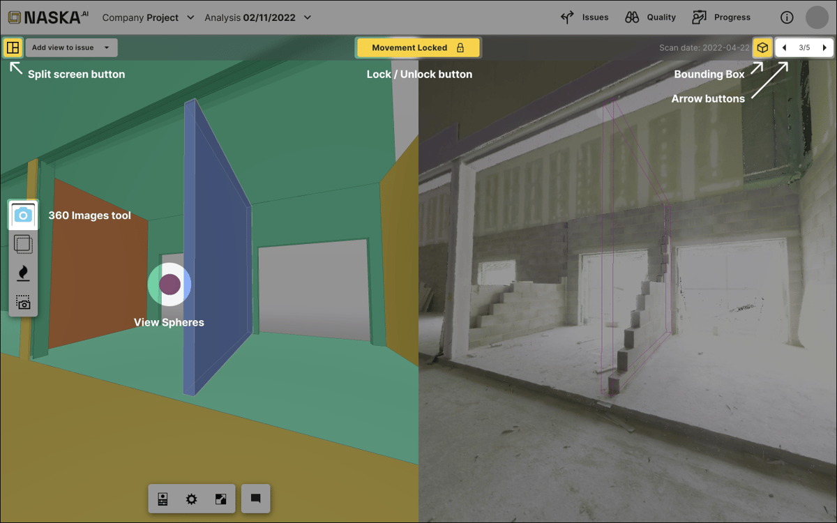 360 Images and Locked views